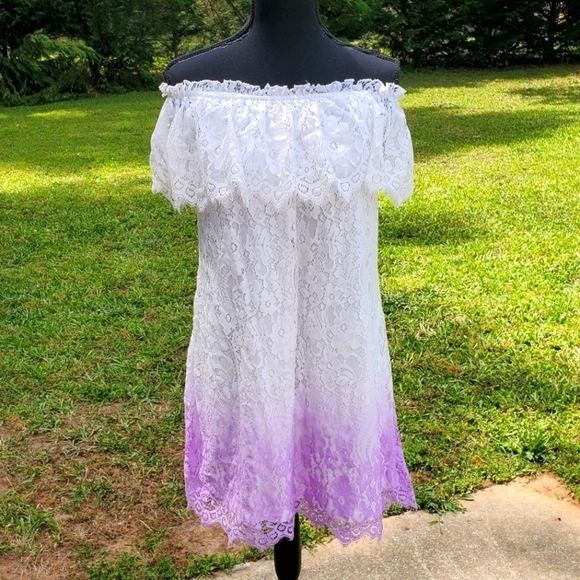 𝅺Off the shoulder cold shoulder dress EUC - Picture 1 of 7